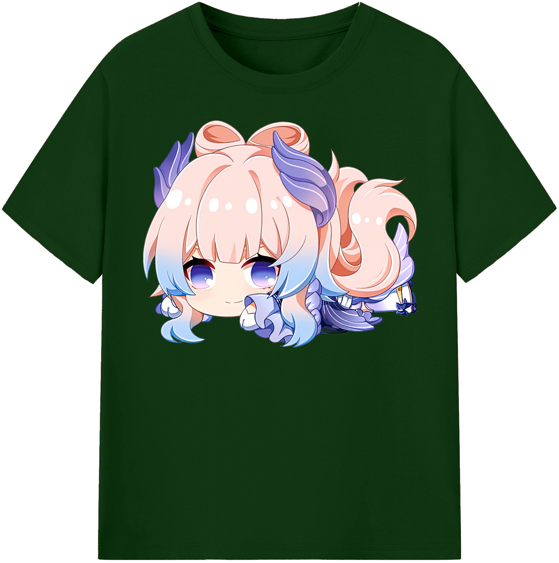 げんし神 珊瑚宮心海 サンゴノミヤ・ココミ genshin Sangonomiya Kokomi 綿100％半袖Tシャツ（フロントプリント）